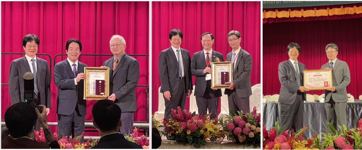 圖說20260705 季麟揚老師榮獲全聯會金質獎獎章，蔣維凡醫師榮獲銀質獎，涂曦丰老師獲頒優良教師獎
